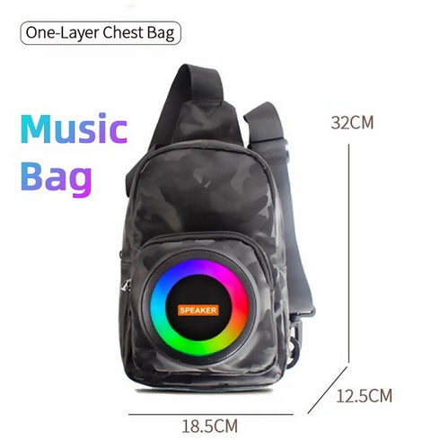 Sling Bag With Built-in RGB Bluetooth Speaker.